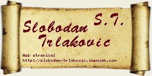 Slobodan Trlaković vizit kartica